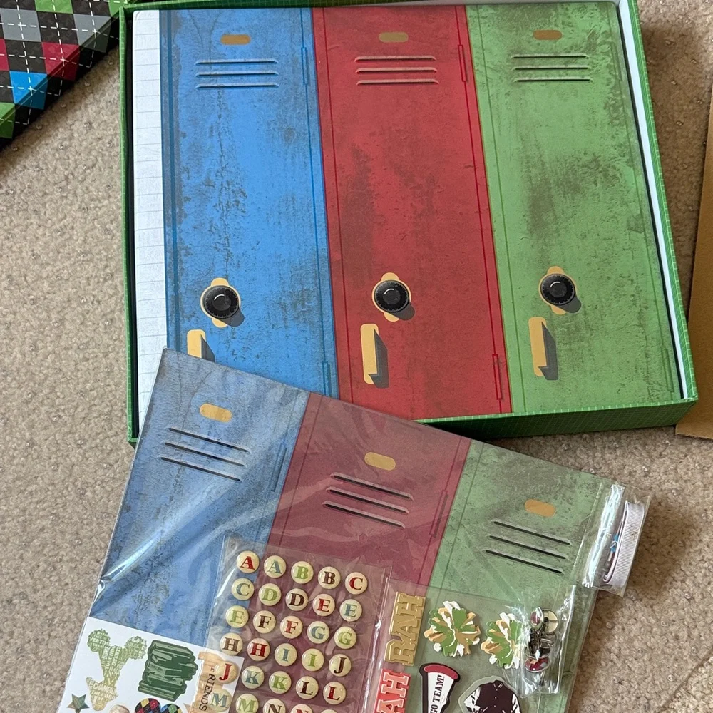 Locker-Themed Scrapbook Album